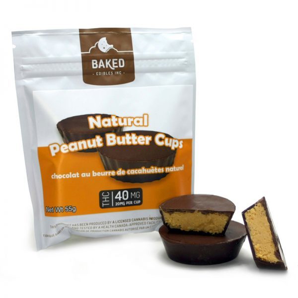 baked edibles peanut butter cups, baked edibles