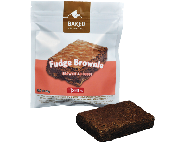 Baked Edibles Chocolate Fudge Brownie