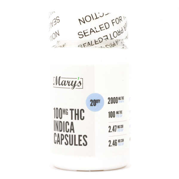 mary 100mg indica capsules