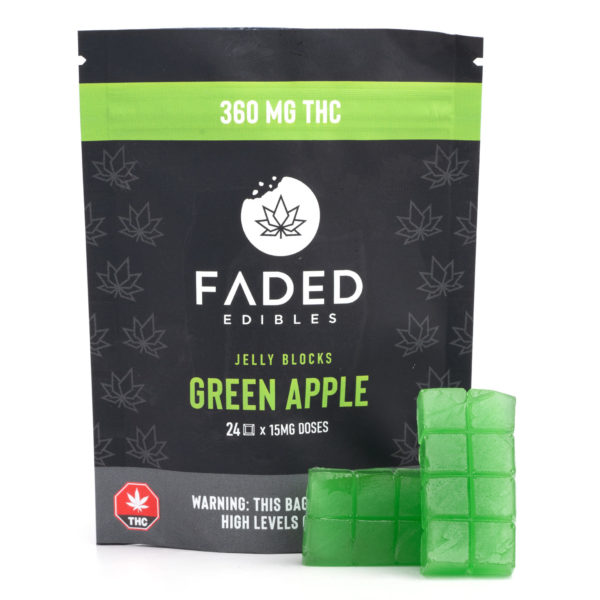 Faded Cannabis Co. 360mg THC Jelly Blocks
