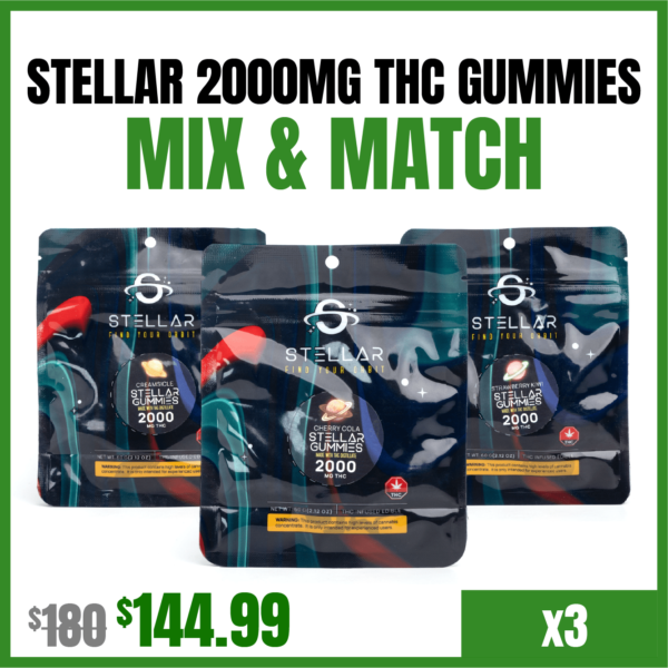 Stellar 2000mg THC Gummies Mix & Match