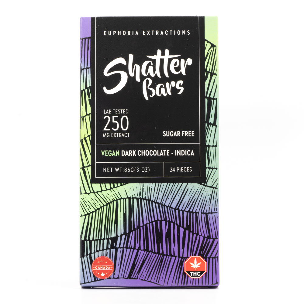 Euphoria Extractions Indica 250mg THC Shatter Bars