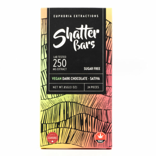 Euphoria Extractions Sativa 250mg THC Shatter Bars