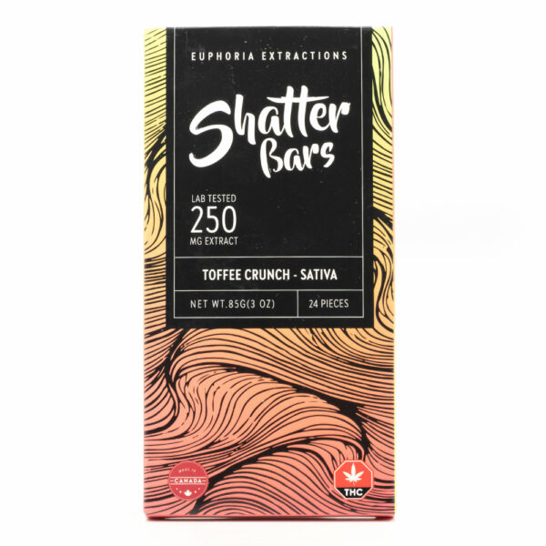 Euphoria Extractions Sativa 250mg THC Shatter Bars