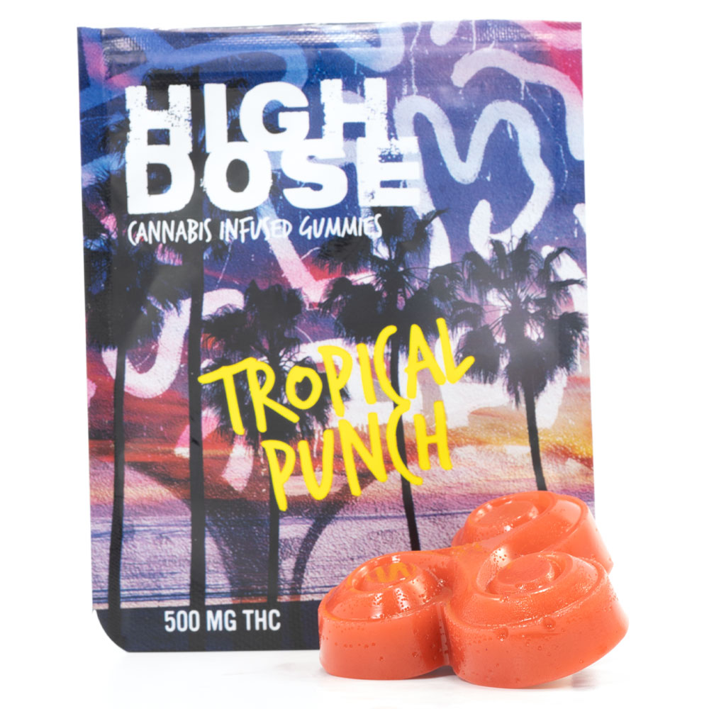 High Dose 500mg THC Gummies